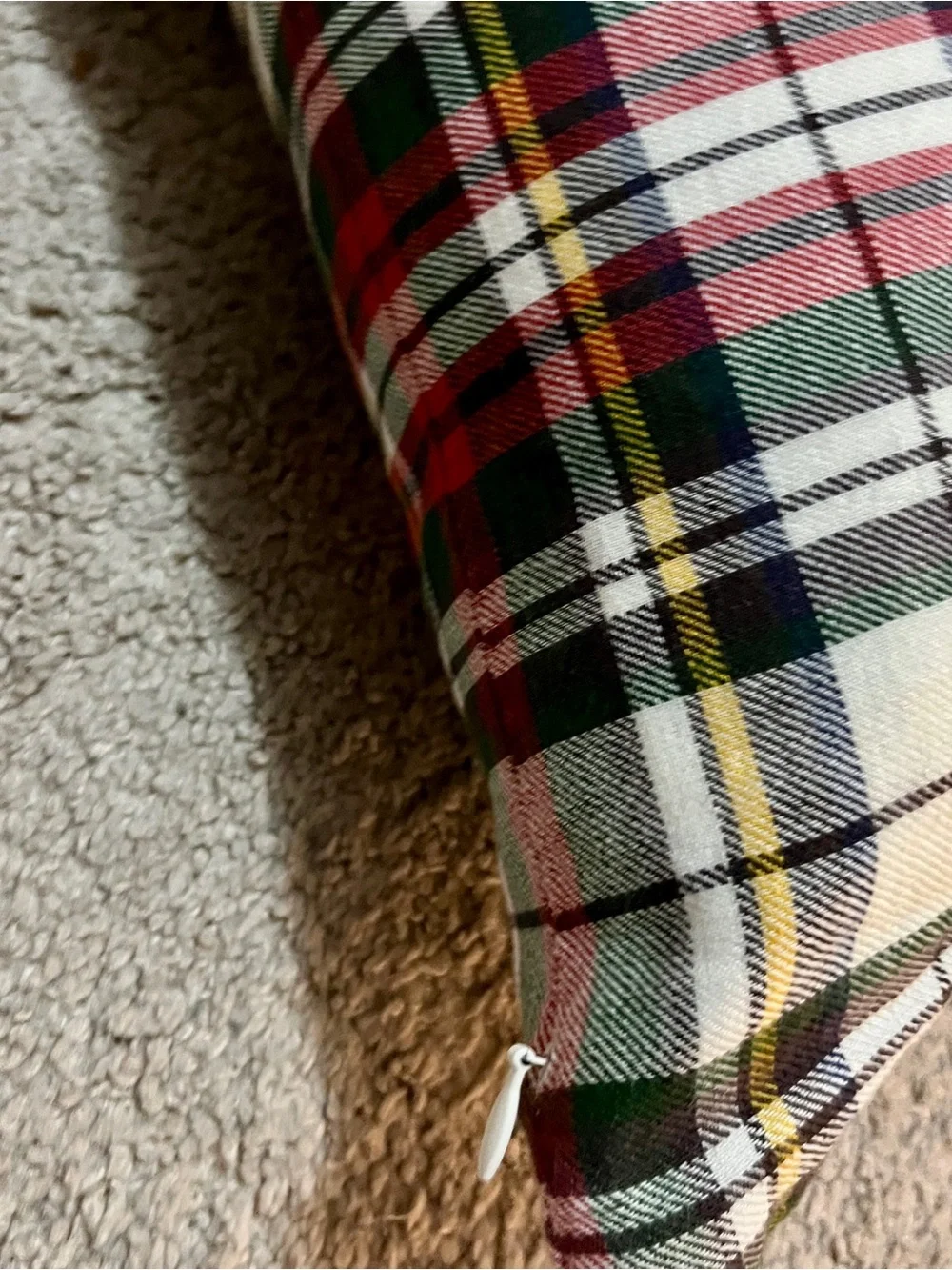 Pottery Barn Denver Plaid Lumbar 26x16”Pillow Sham Case Pillowcase Cotton Linen